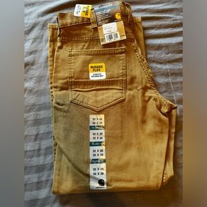 NWT Carhartt Mens Rugged Flex Jeans Relaxed Fit Hickory SZ 32x28